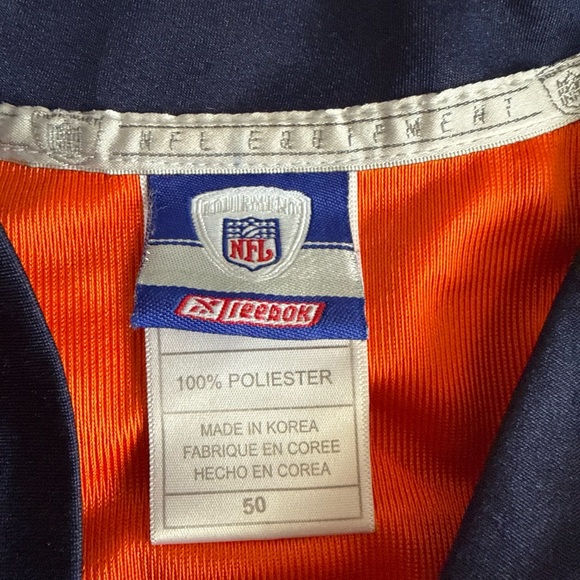 Reebok Orange and Navy Men's Jersey - Picture 4 of 6